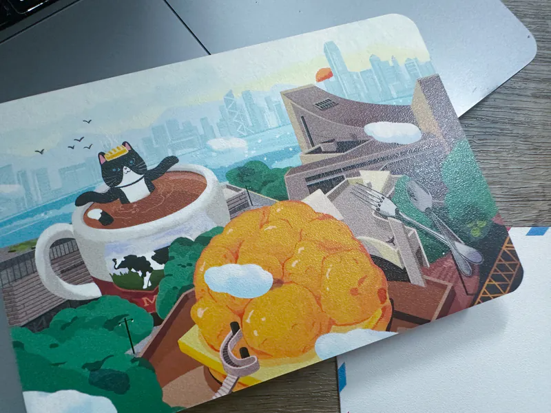 明信片【 貓遊街角 - 菠蘿油 】