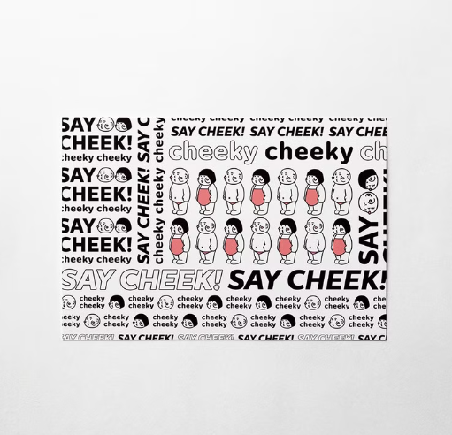 厚面子 圖案01 明信片