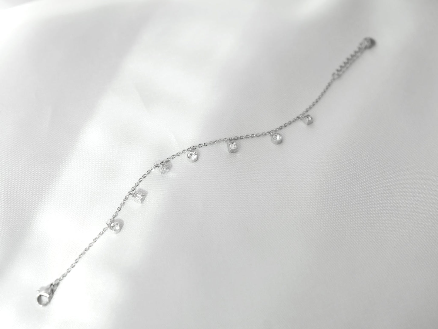 7-Stone Bracelet | Silver