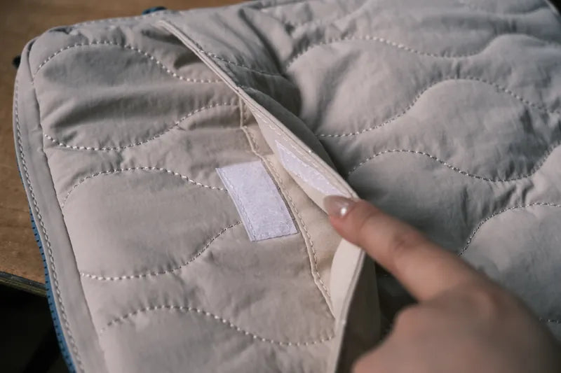 燕麥色Puffy感 麻花夾棉11吋平板電腦袋