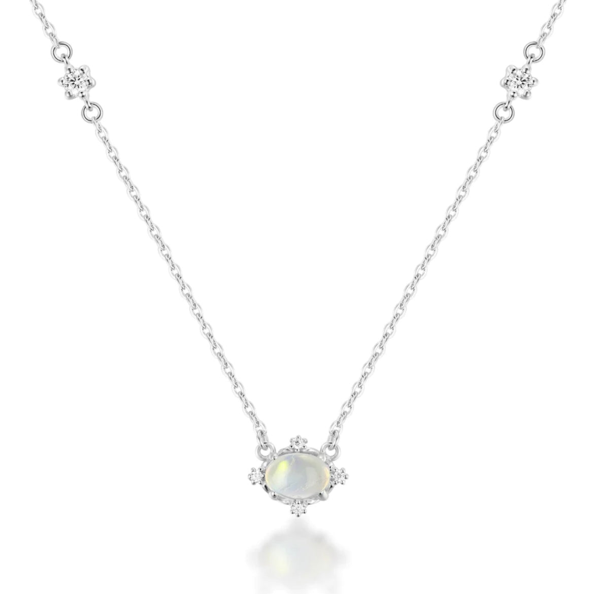 Moon Desire Necklace - Silver