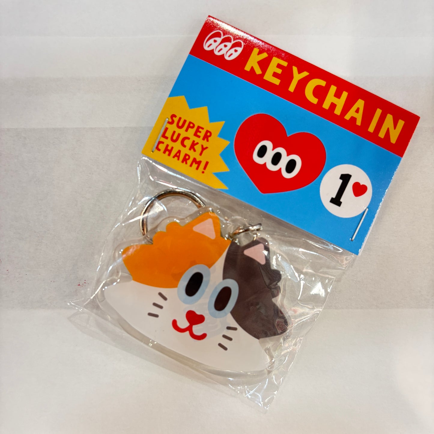 Acrylic Keychain (Flat Cat Head)