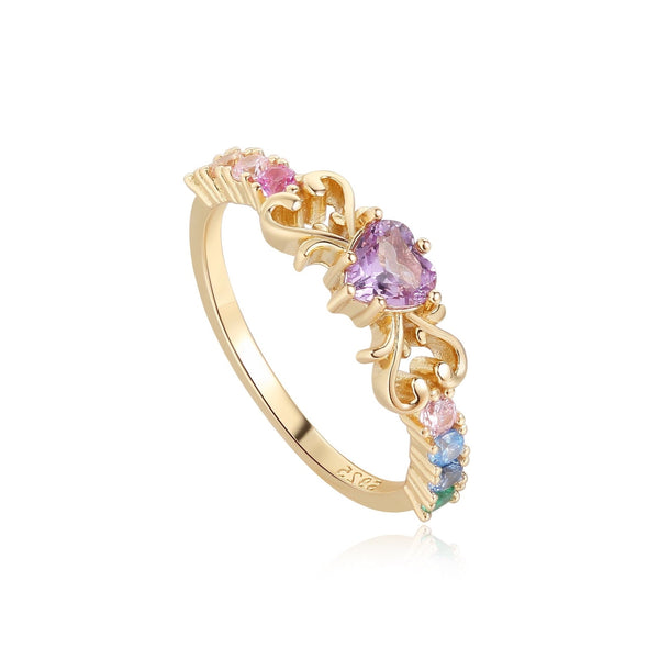 Rainbow Ring - Amethyst