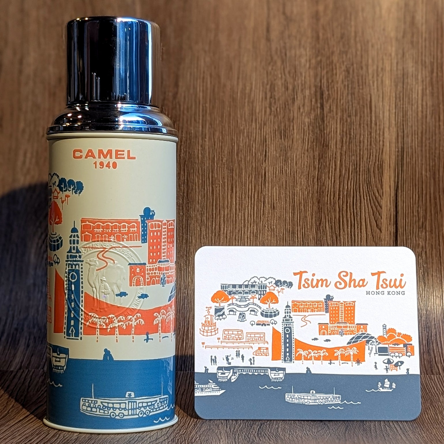 【ditto ditto 系列】450ml真空玻璃膽保溫瓶 - 尖沙咀 Tsim Sha Shui