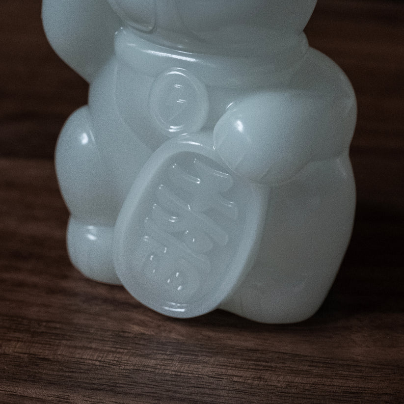 10cm招財貓巴夫 (搪膠錢罌版)/ 5色