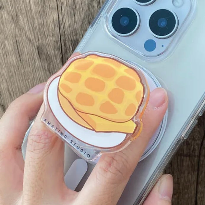 Magsafe磁吸氣囊支架【霓虹燈-菠蘿油】