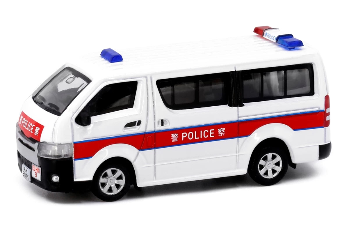 Tiny 城市 警車 02 合金車仔 - 豐田Hiace (銀輪) (AM6075)