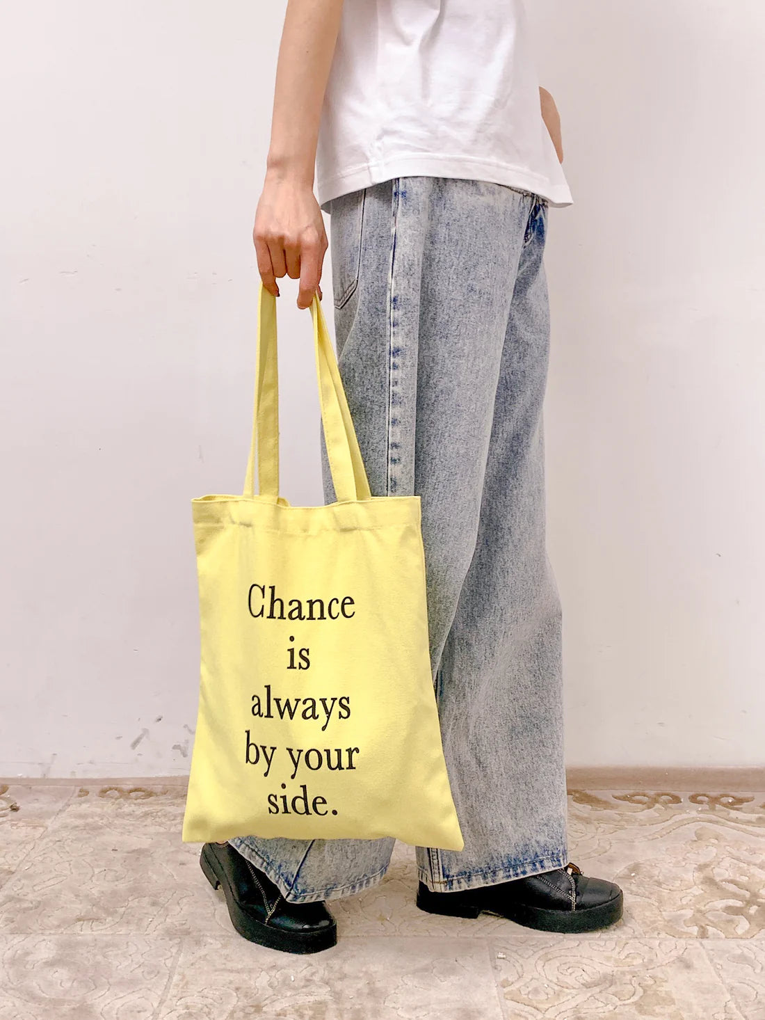 :) • Yellow / Tote Bag