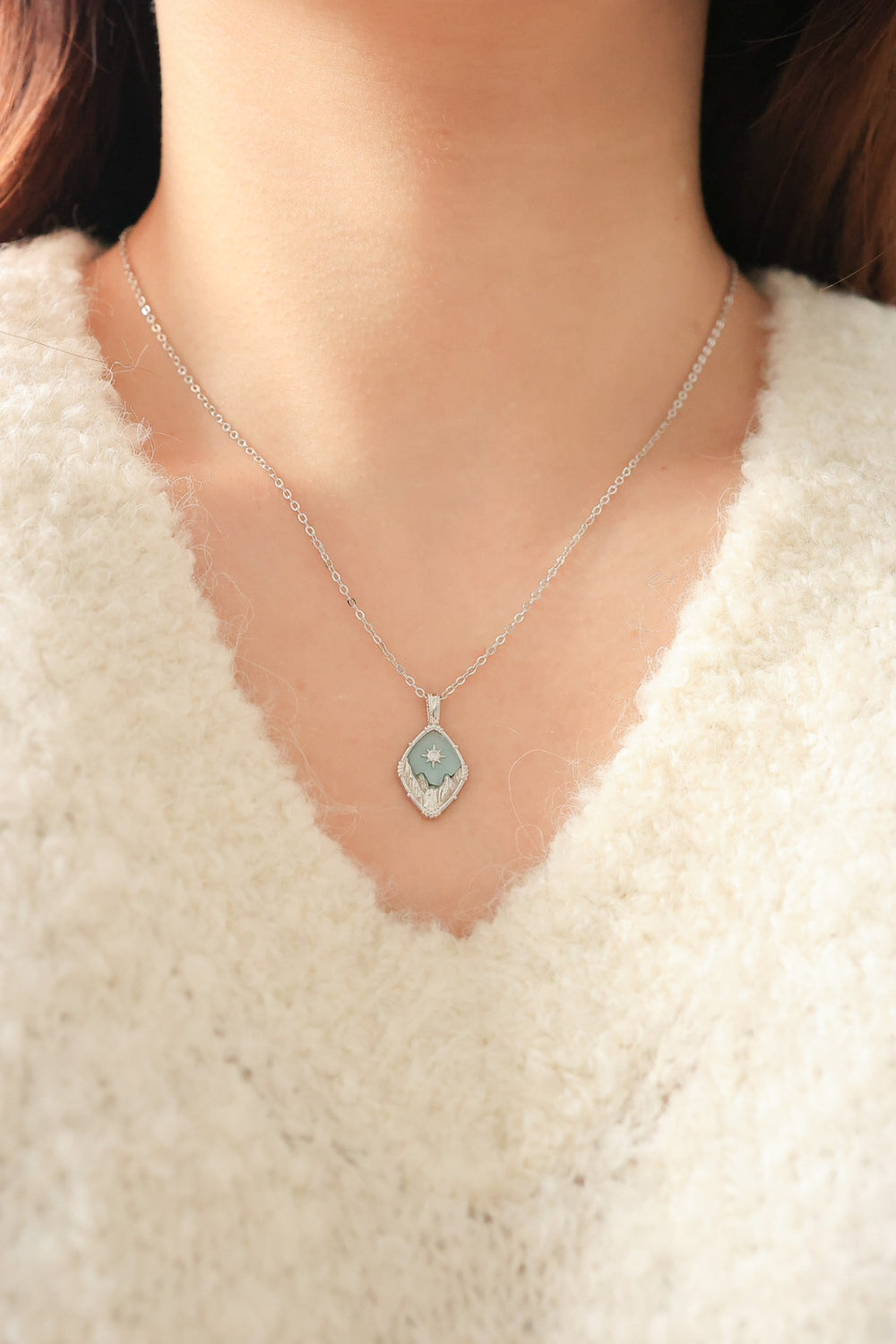 LUMINOUS JOURNEY SILVER NECKLACES - AMAZONYTE