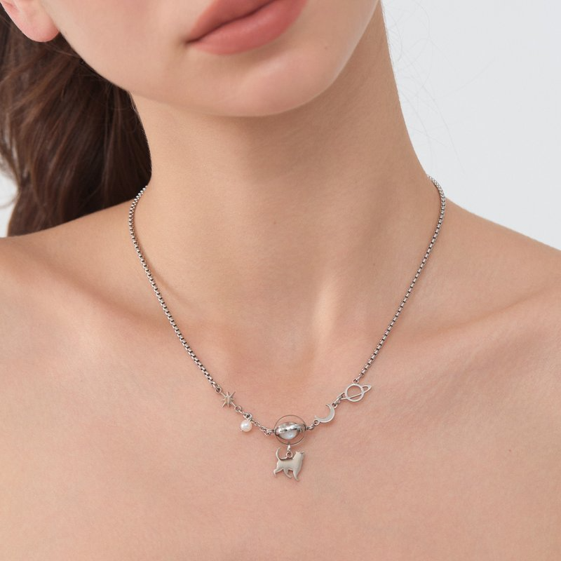 B137-S LunaWhisker 貓咪星球喵項鍊