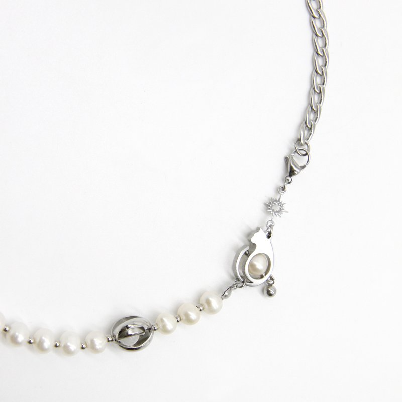 AB080-S LunaWhisker 貓咪星辰喵珍珠項鍊手鍊兩用款