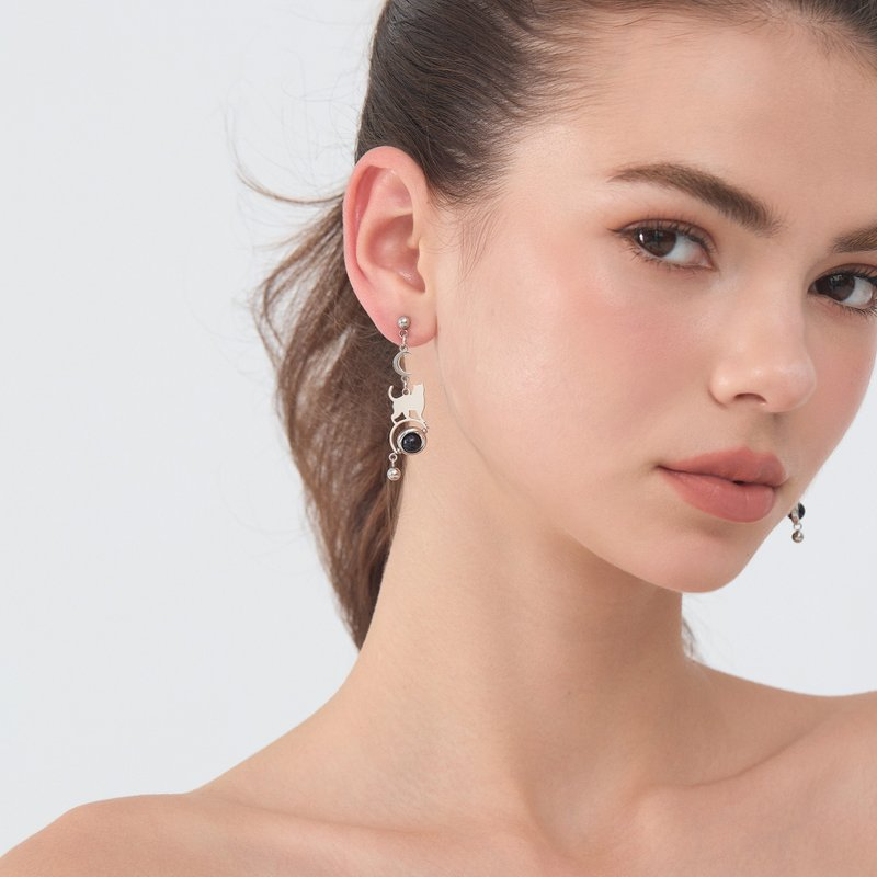 F140-S / F141-S LunaWhisker 星球喵貓咪耳環