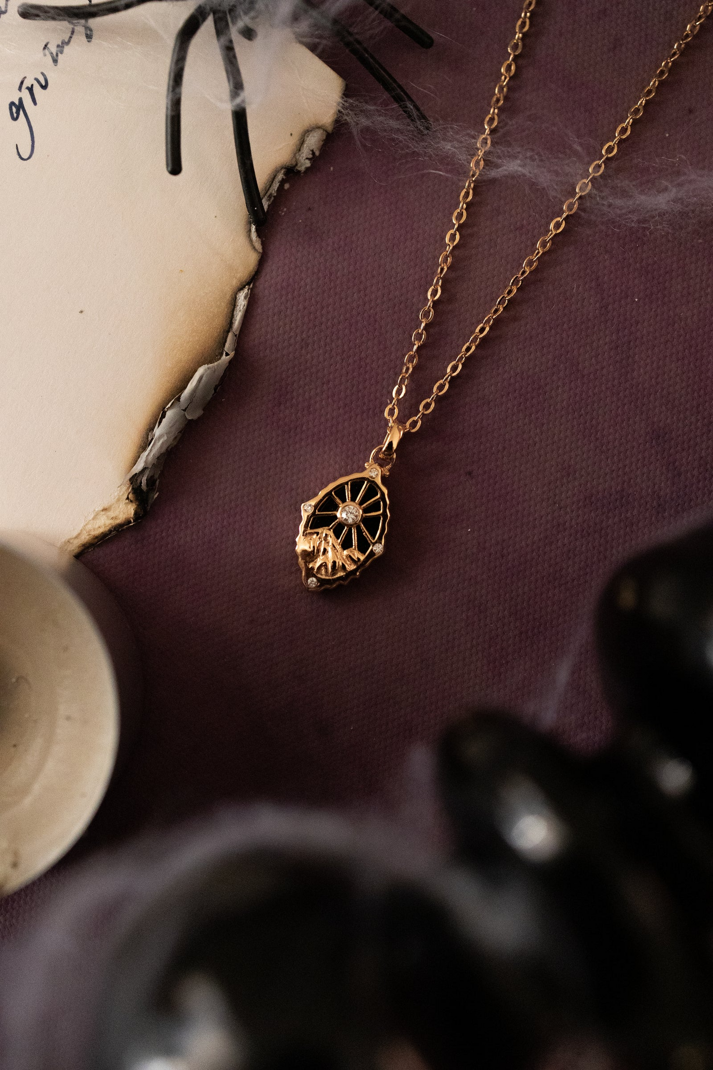 MIDNIGHT GUARDIAN NECKLACE - OBSIDIAN