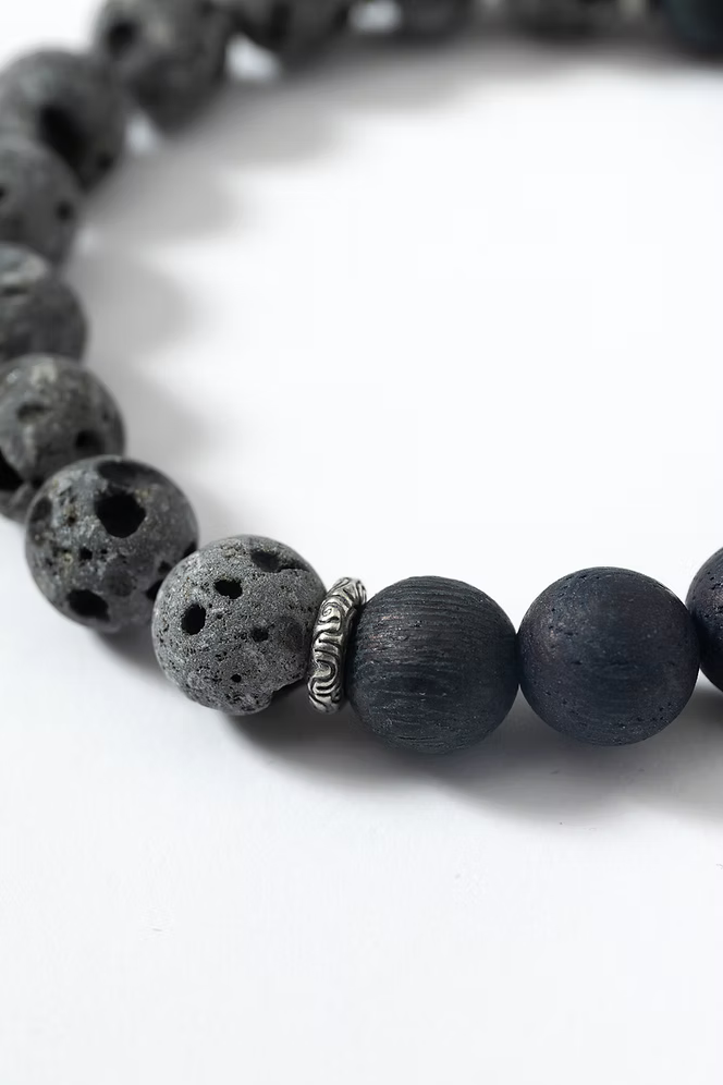 【MOKUGI】Two-Tone Beaded Bracelet