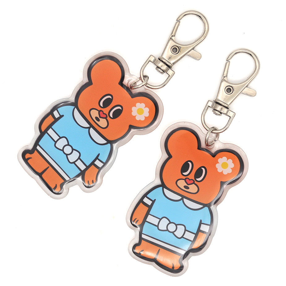 Scary acrylic Keychain (Twin Mini Mice)