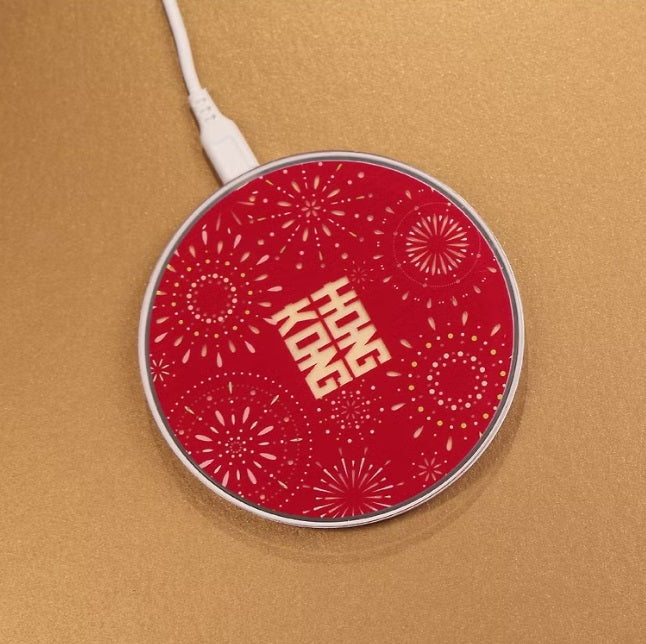 囍 - 浮雕畫 15W無線快速充電器