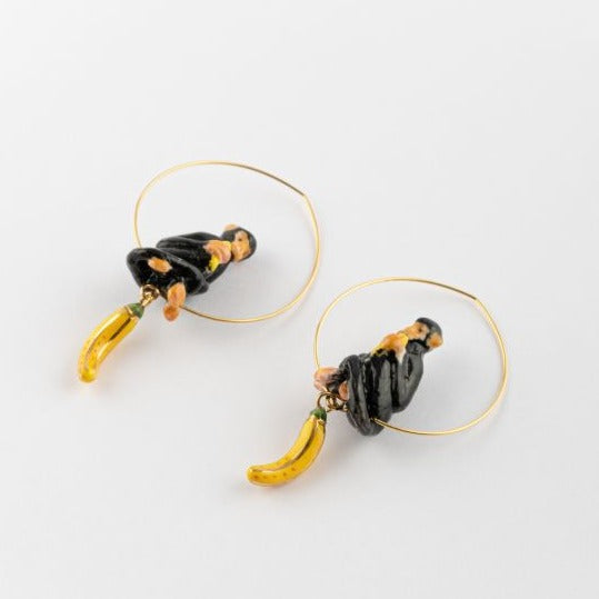 【New】J779 Black Monkey & Banana Hoops