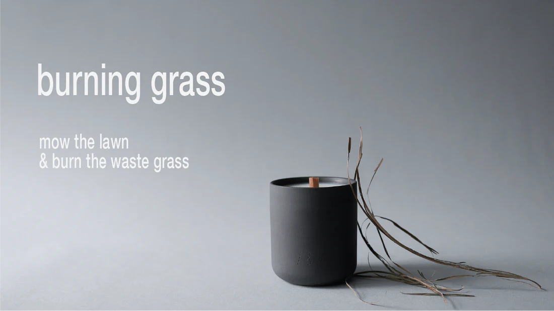 burning grass / scented candle 190g // recollection series