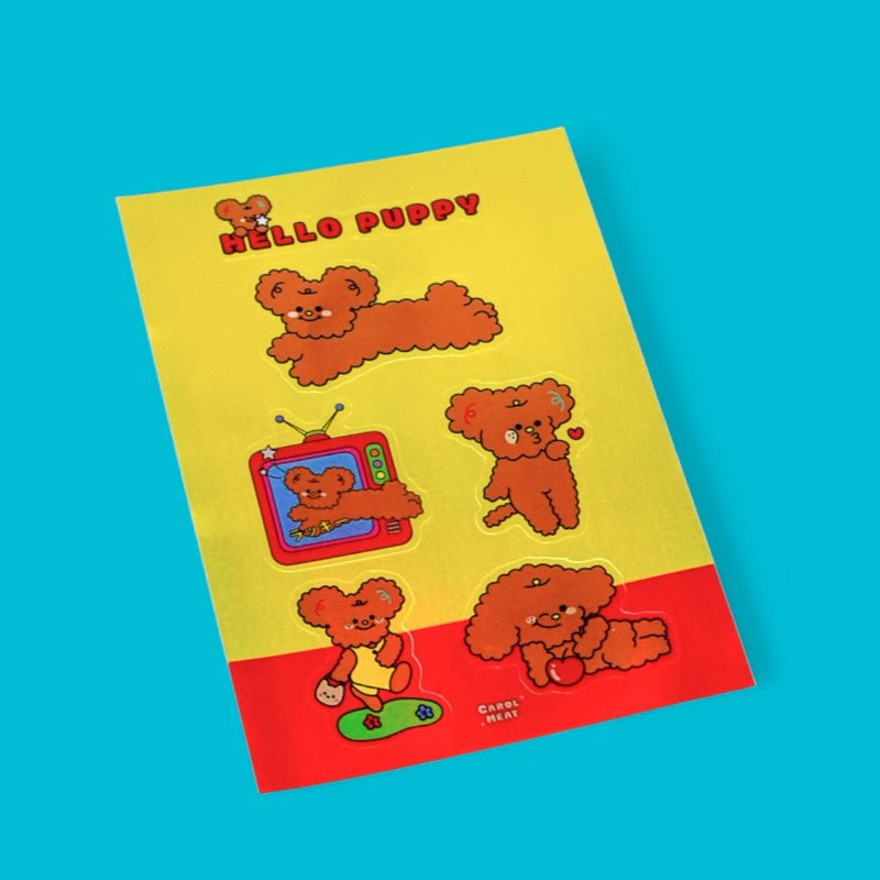 hello puppy貼紙