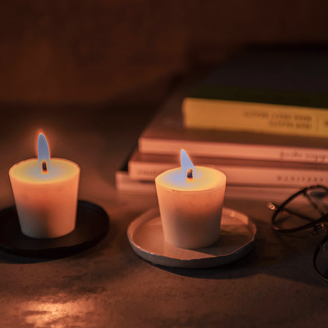 美濃焼の香皿 (黑/白)