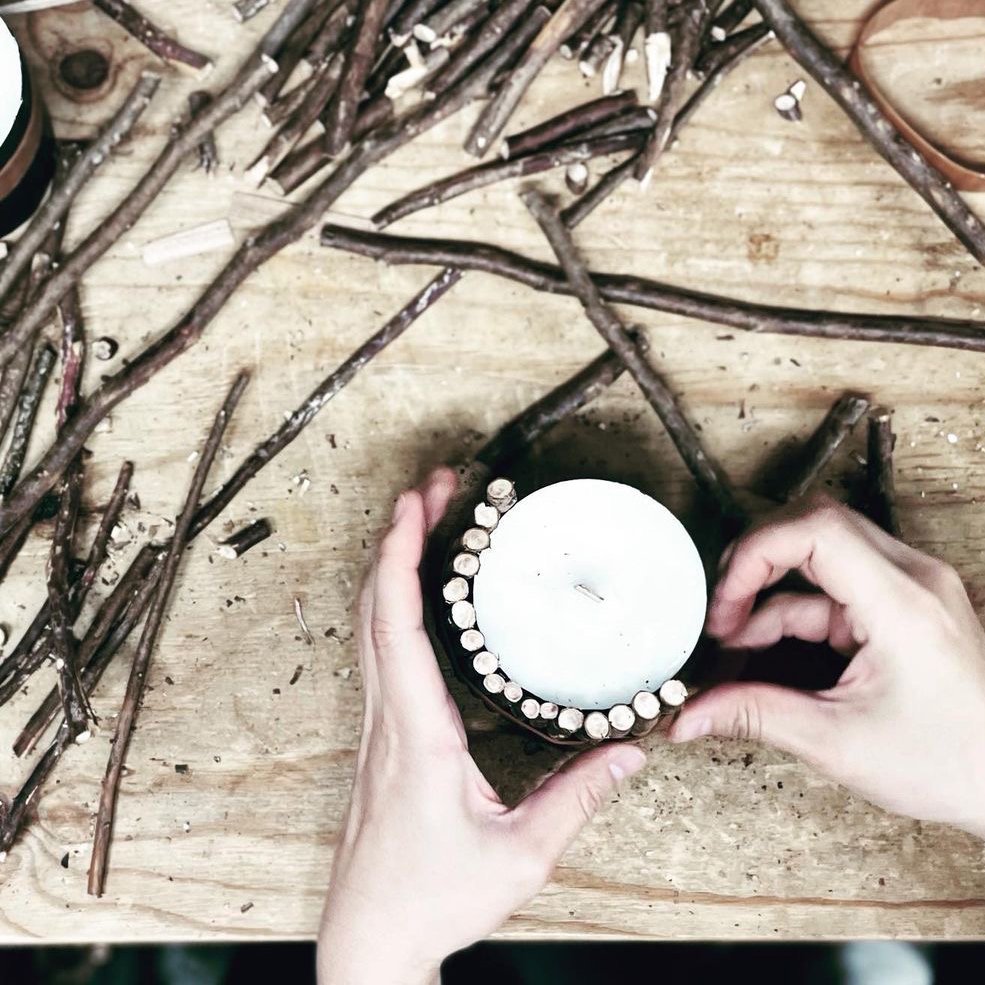 HIBA WOOD CANDLE_TYPE 02 青森絲柏 ヒバ木蠟燭02 【Cul de Sac - JAPON】