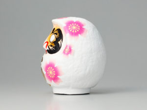 紙糊櫻花達摩 | 赤/黑/白