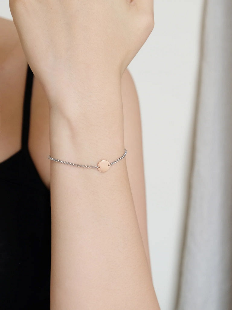 Disc Bracelet | Rose Gold