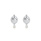 Night Sea Silver Pearl Earrings