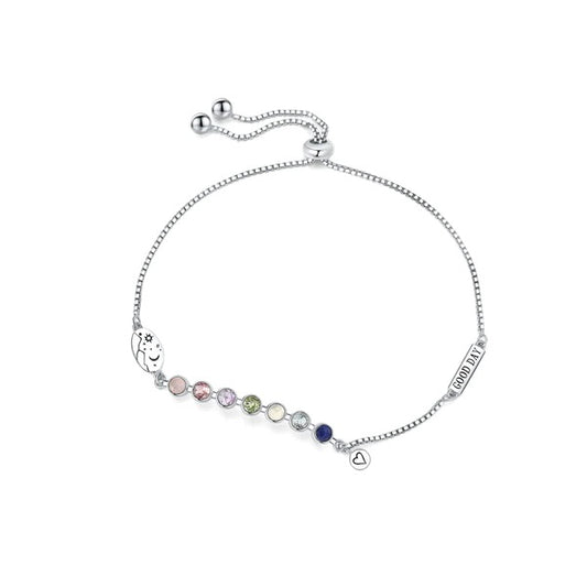 Rainbow Mood Silver Bracelet