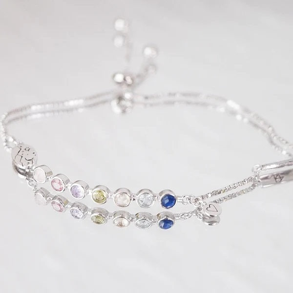 Rainbow Mood Silver Bracelet