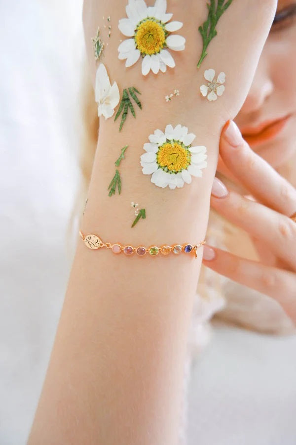 Rainbow Mood Bracelet Rose Gold