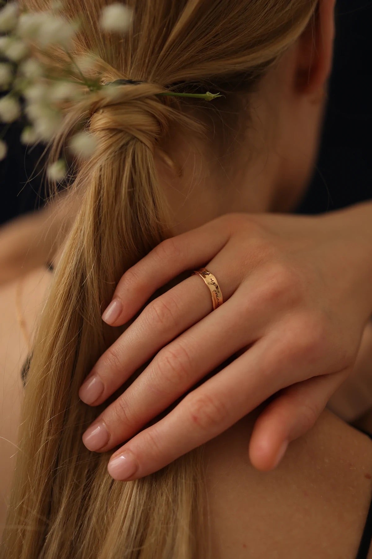 I Dream My Paint, I Paint My Dream Statement Ring (Gold)