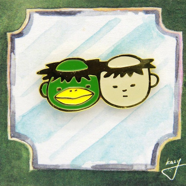 河童與男孩 Kappa and Boy Brooch