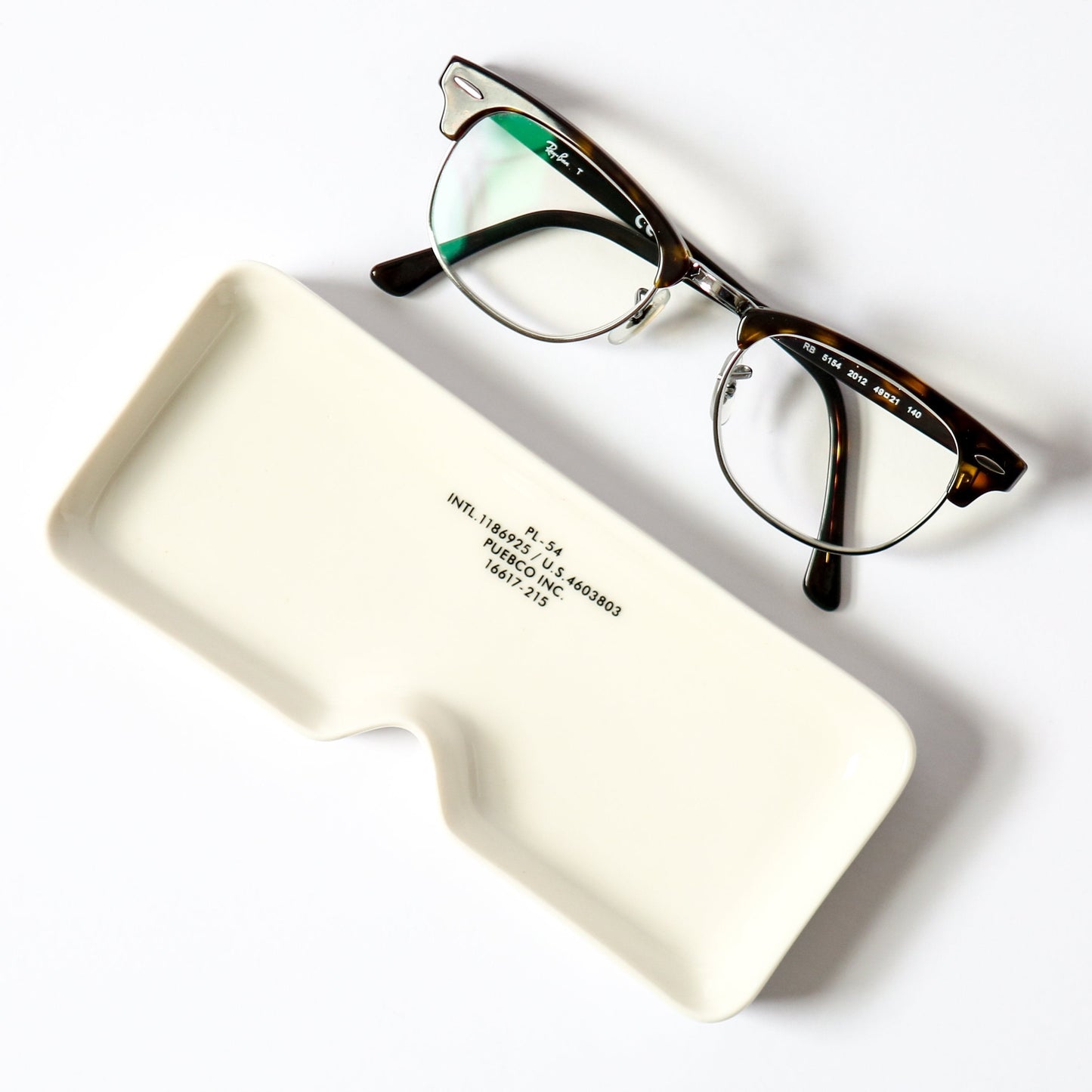 Glasses Tray Square 眼鏡造型陶瓷置物盤