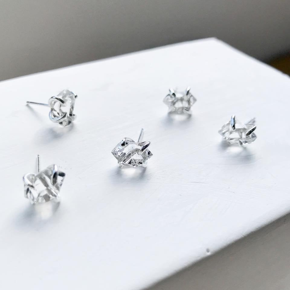 Herkimer Diamond Studs