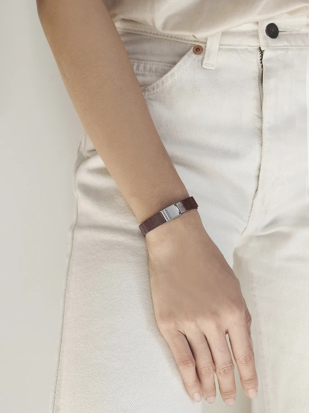 Stainless Steel Mesh Bracelet | Bronze