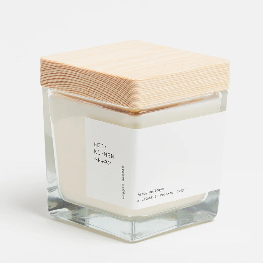 Veggie Candle Happy Holiday Square | Hetkinen