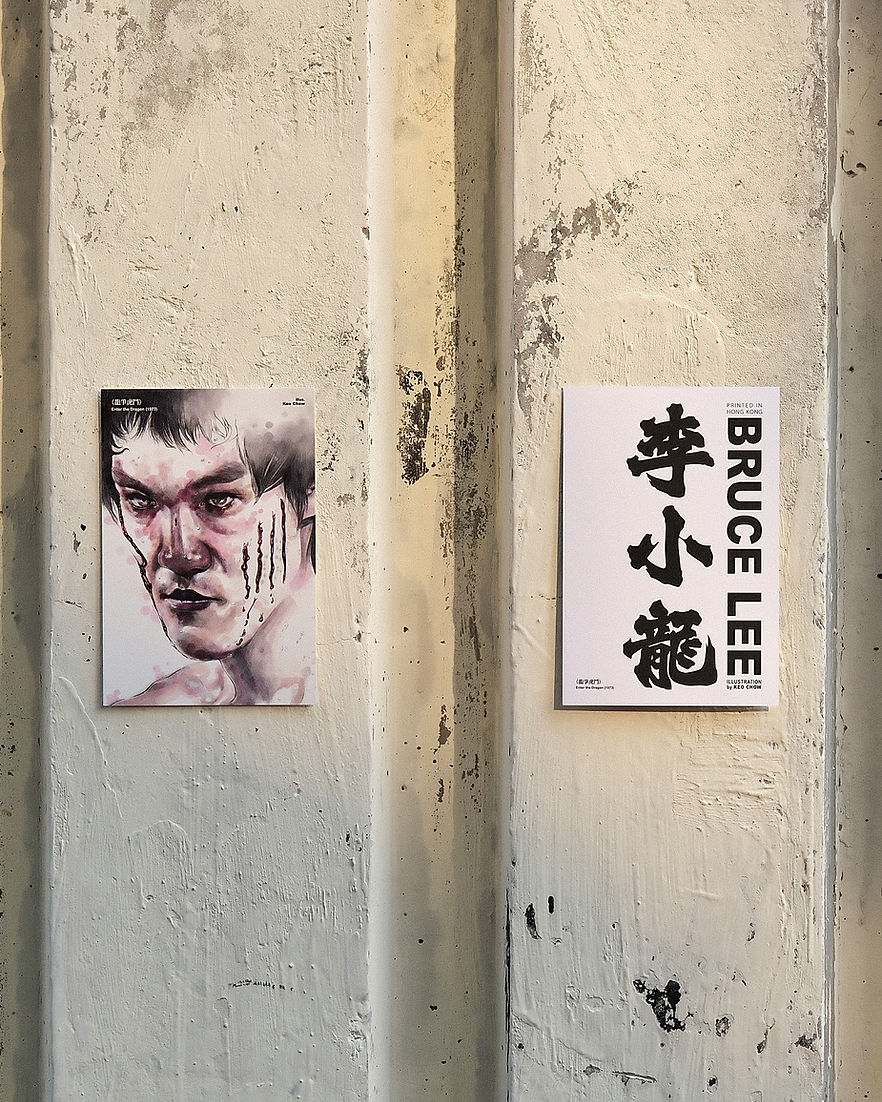 李小龍 ｜《猛龍過江》/ 《龍爭虎鬥》明信片