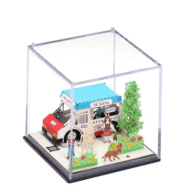 雪糕車 FingerART紙藝術模型 連展示盒