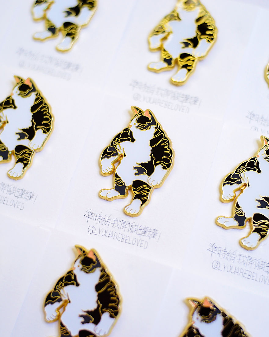 大隻佬 喵喵襟章