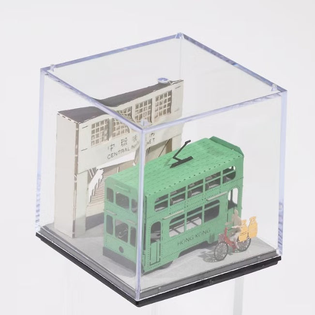 電車 FingerART紙藝術模型 連展示盒