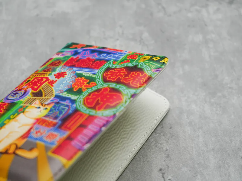 護照套【貓遊街角 - 霓虹十色 】