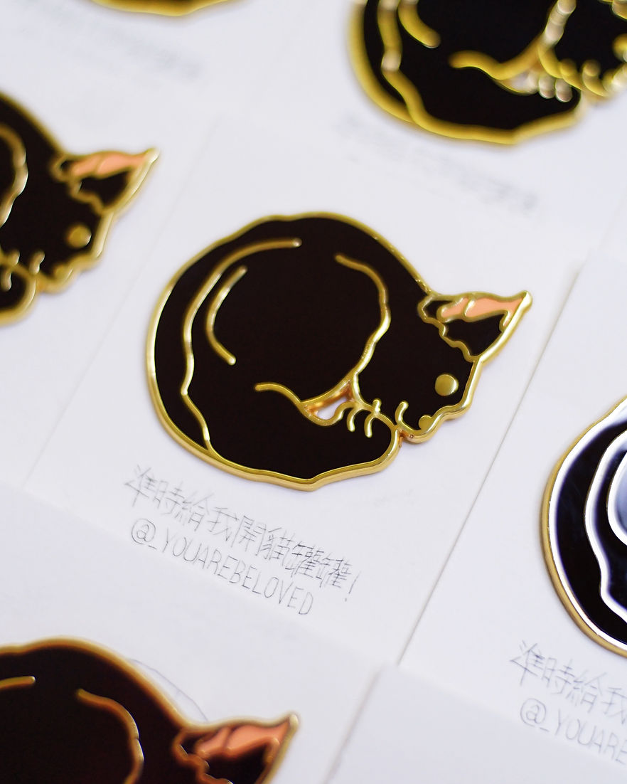 黑谷肌貓 喵喵襟章