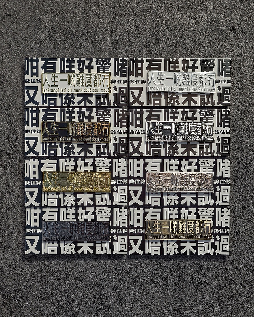 人生一啲難度都冇 襟章