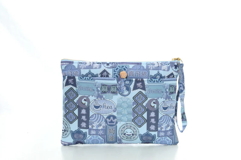 POSEY Canton-slang Print Puffy Clutch (Blue) HKD $490.00