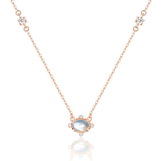 Moon Desire Necklace - Rose Gold