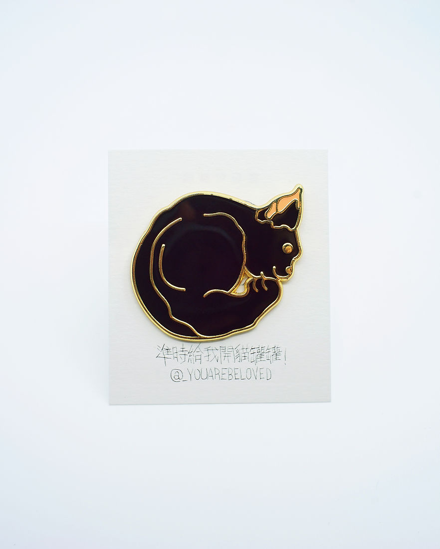 谷肌貓 喵喵襟章