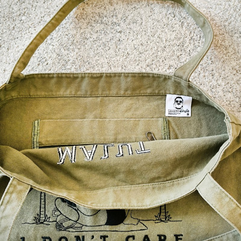 Tote Bag 側背包 | I Don't Care Embroidery 我不在乎刺繡