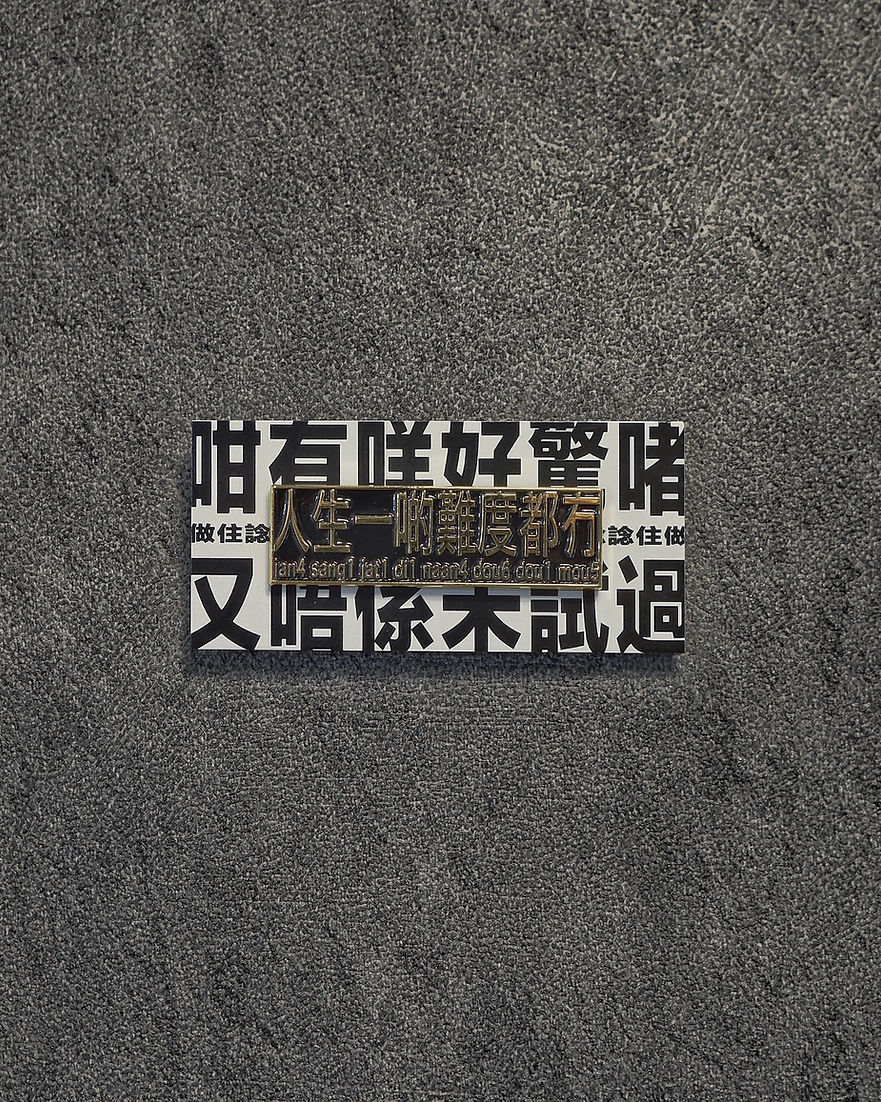 人生一啲難度都冇 襟章