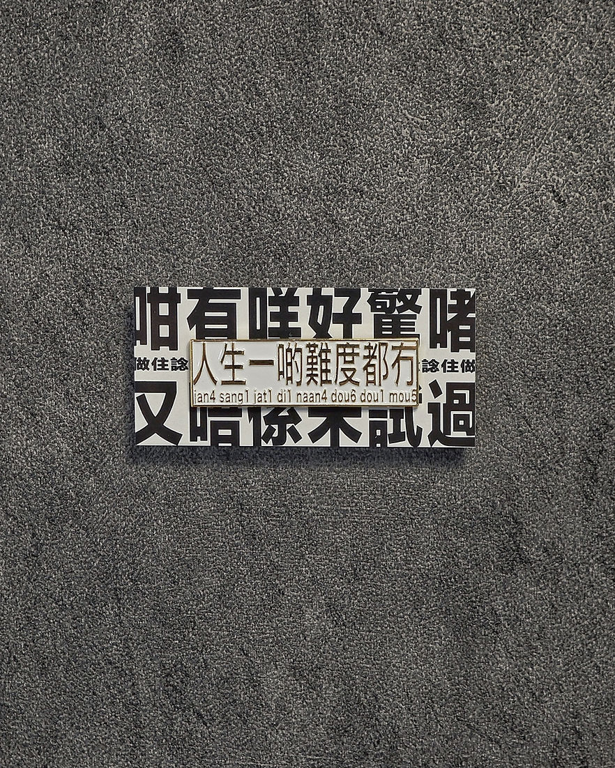 人生一啲難度都冇 襟章